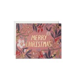 Red Cap Cards Christmas Flowers Card
