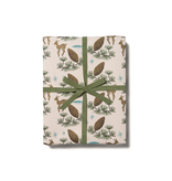 Red Cap Cards Deer and Pine Cones Gift Wrap