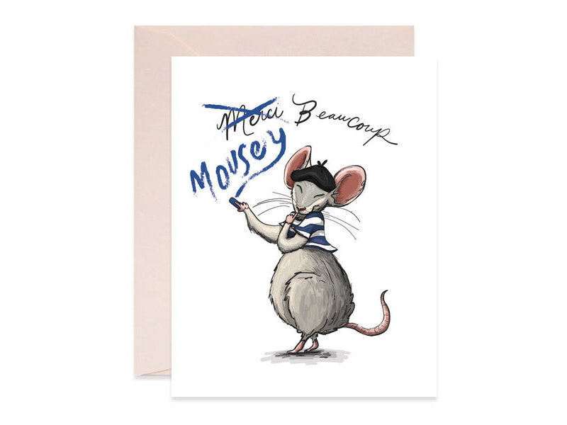 Good JuJu Ink Mousey Beaucoup Card