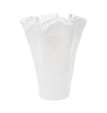 Vietri Incorporated Onda Glass White Vase