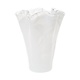 Onda Glass White Vase