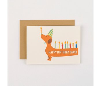 Happy Birthday Dawg Card