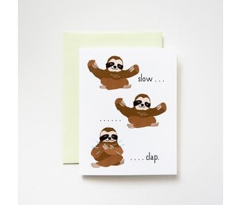 Slow Clap Sloths Card