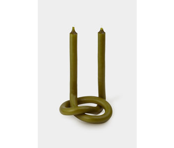 Olive Knot Taper Candle