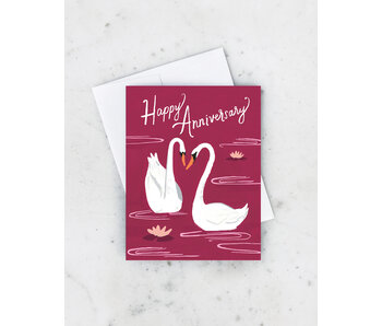 Anniversary Swans Card