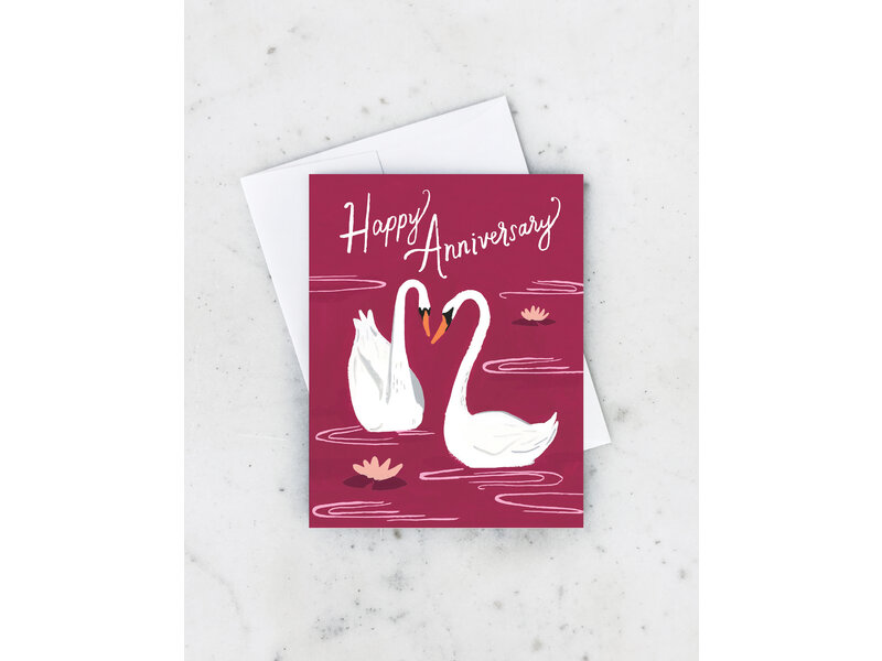 Idlewild Anniversary Swans Card