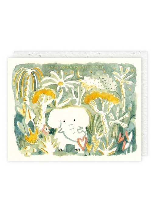 Elephant Love Baby Card