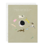 Seedlings Over The Moon Baby Card