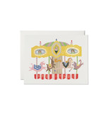 Red Cap Cards Merry-Go-Round Card