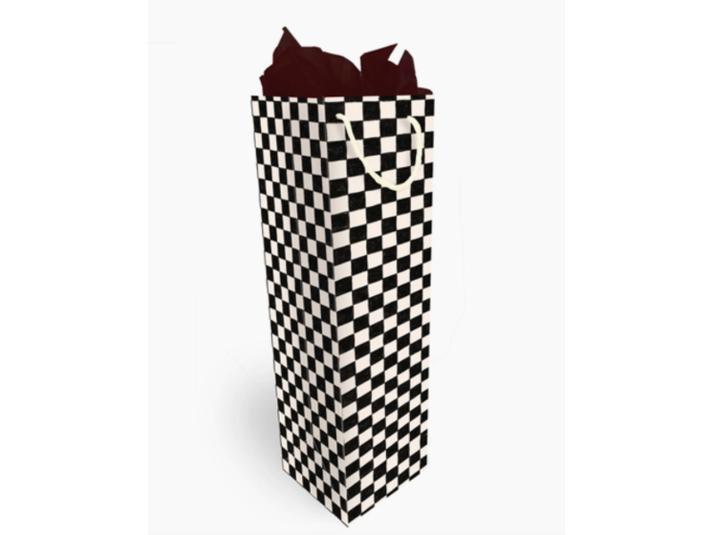 The Social Type Checkers Wine Bag