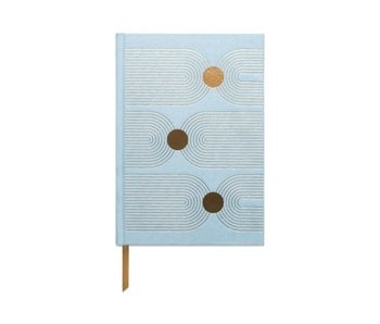 Arch Dot Blue Suede Cloth Notebook
