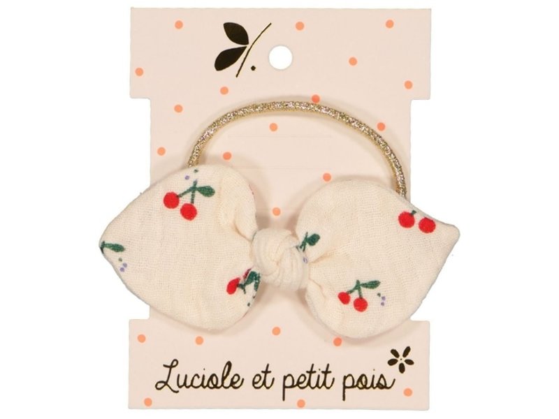 Luciole et Petit Pois Bunny Knot Elastic - Cherry Double Glaze