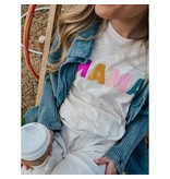 Friday + Saturday Mama Color Block Tee