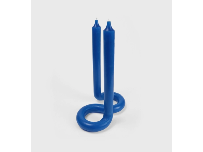 54Celsius Royal Blue Twist Taper Candle