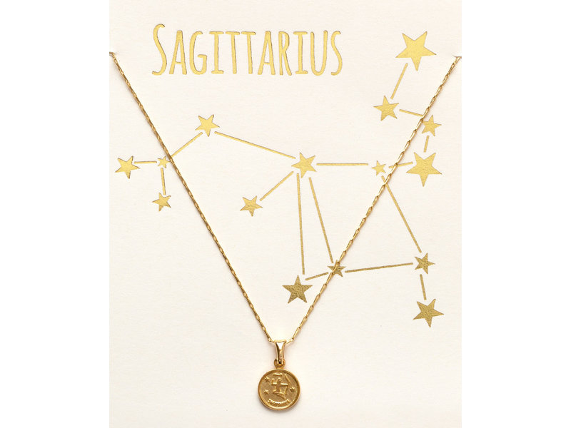 Amano Studio Tiny Zodiac Medallion Sagittarius