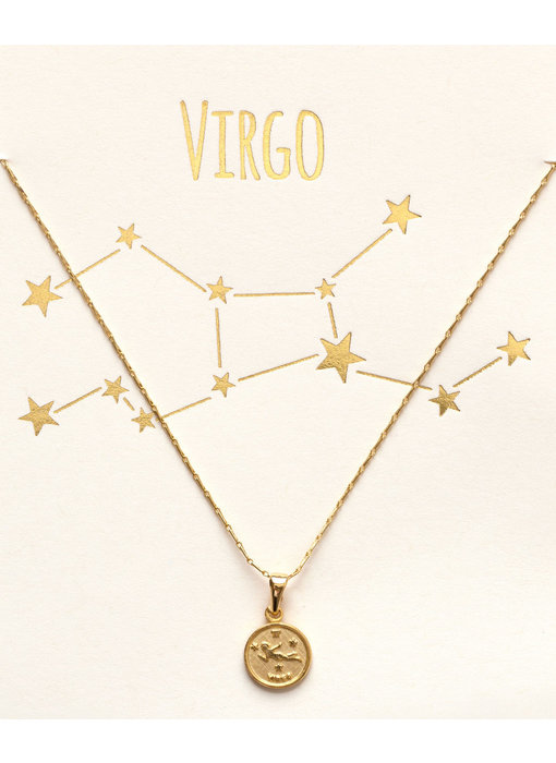 Tiny Zodiac Medallion Virgo
