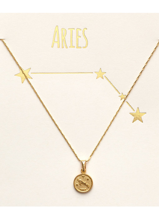 Tiny Zodiac Medallion Aries