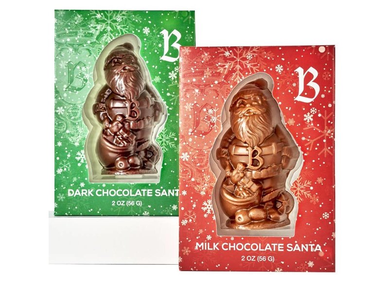 Bissinger's Chocolate Boxed Santa - Dark Chocolate