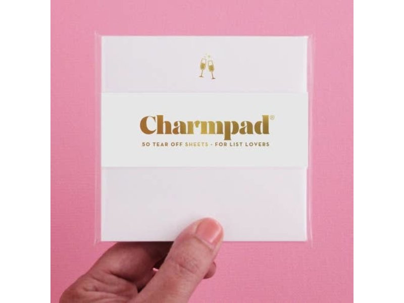 Inclosed Letterpress Co. Champagne Glasses Charmpad® With Confetti