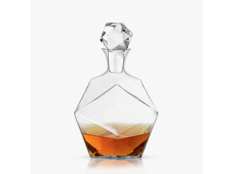 Viski Raye: Faceted Crystal Liquor Decanter