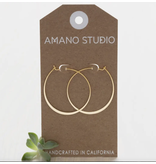 Amano Studio 1.5" Classic Hoops - Gold