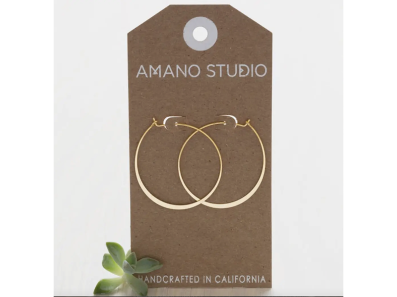 Amano Studio 1.5" Classic Hoops - Gold