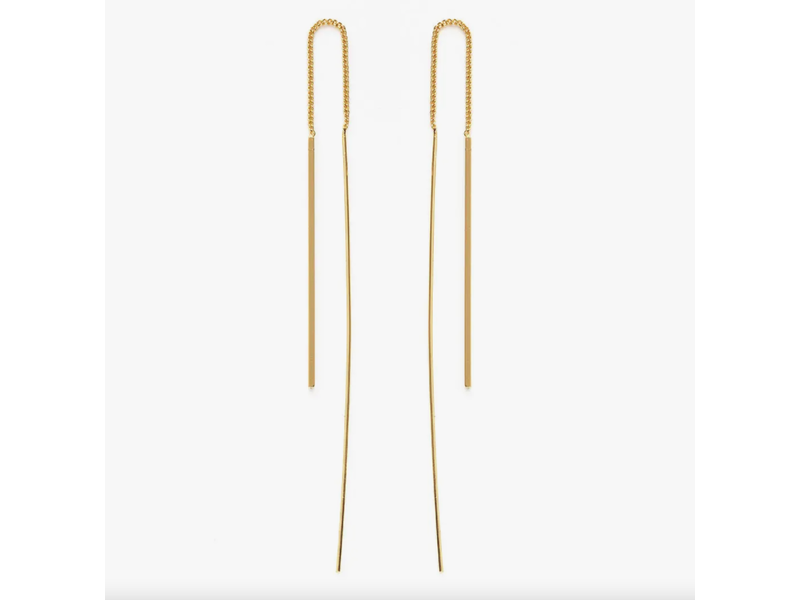 Amano Studio Needle and Thread Earrings - Gold