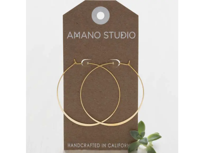 Amano Studio 2" Classic Hoops Gold