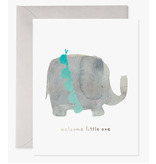 Efrances Welcome Little One Elephant Card