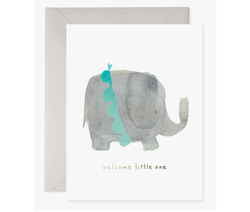 Welcome Little One Elephant Card