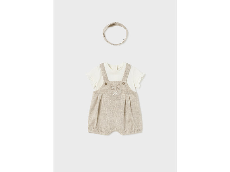 Mayoral Short bodysuit w/ headband