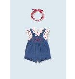 Mayoral Short bodysuit w/ headband