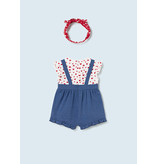 Mayoral Short bodysuit w/ headband