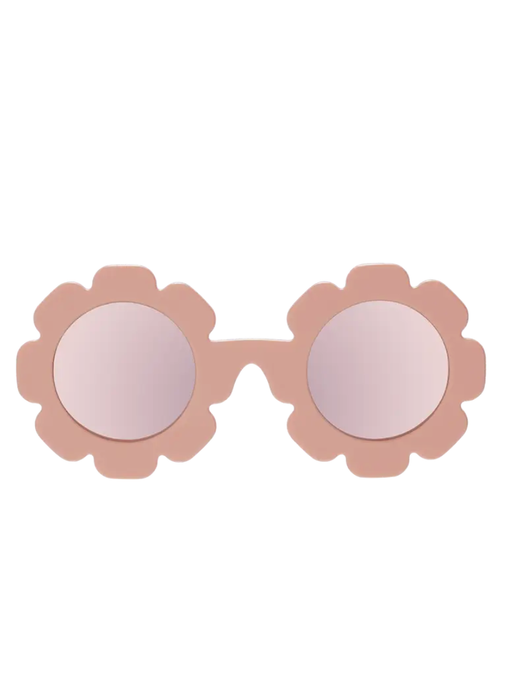 Peach Keen Polarized Flower Sunglasses with Mirrored Lens 3-5 years