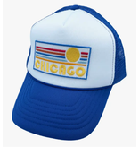 Hey Mountains Chicago Toddler Trucker Hat - Royal Blue/White (ages 2-12)