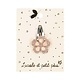 Mini Flower Hair Clip - Pink Glitter