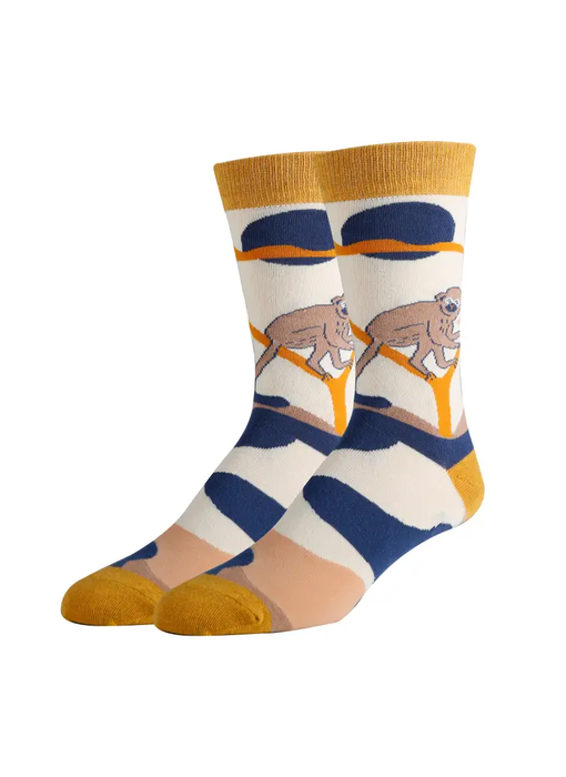 Isla Moon | Men's Premium Cotton Crew Dress Socks