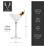Viski Meridian Martini Glasses (Set of 2)