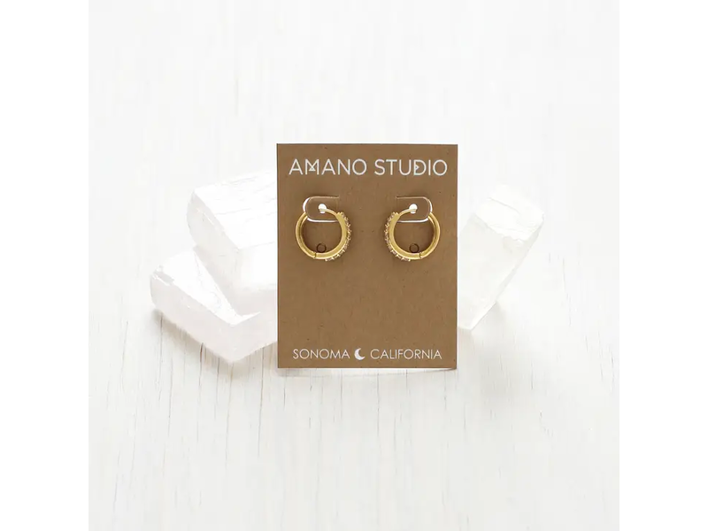 Amano Studio Crystal Hoop Earrings