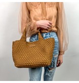 Parker & Hyde Camel Woven Tote