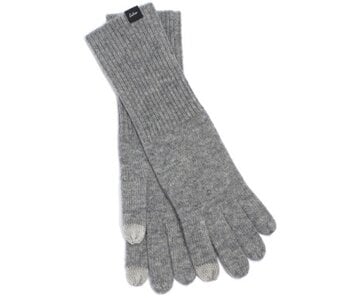 Wool/Cashmere Gloves - Grey Heather