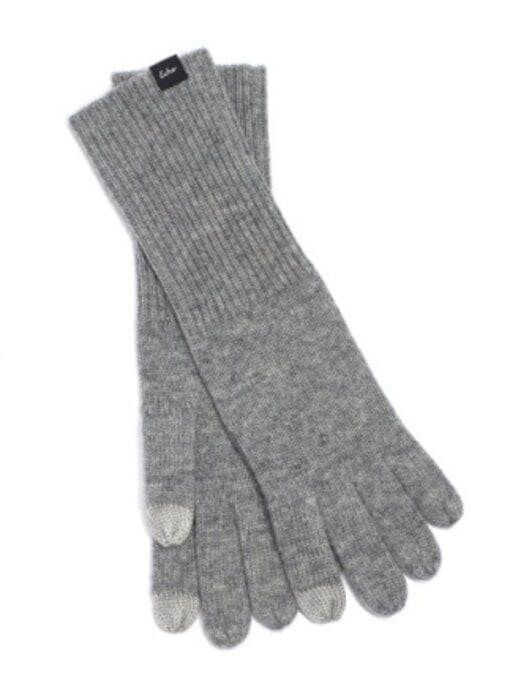 Wool/Cashmere Gloves - Grey Heather