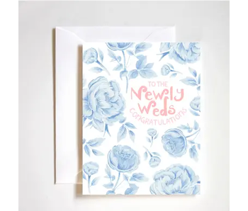 Congratulations to the newlyweds card