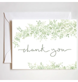 Stephanie Tara Stationery Greenery thank you card