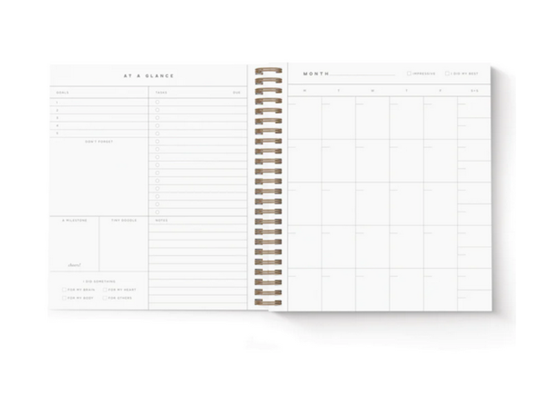 Smitten on Paper Future is Bright Monthly Planner | Yellow