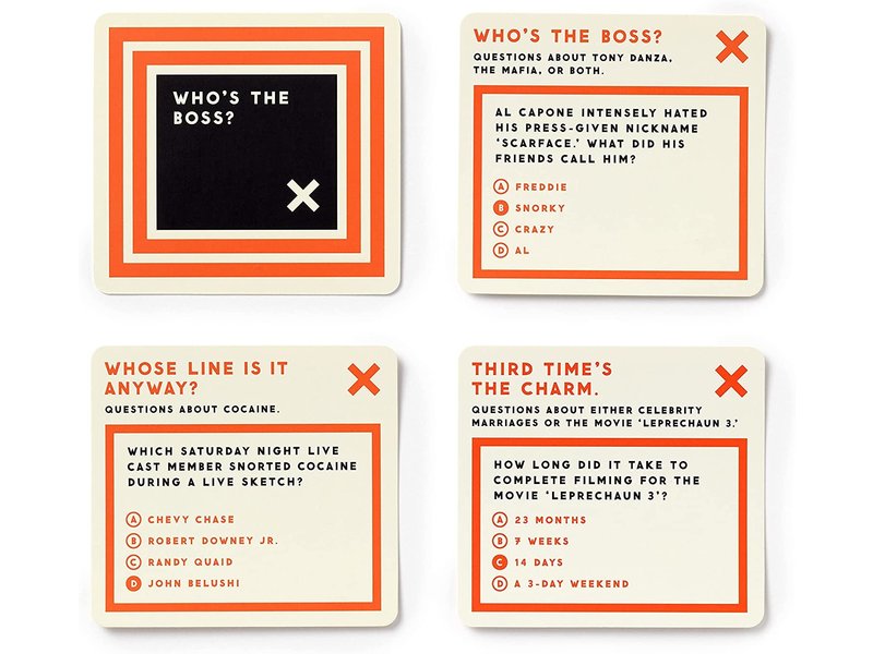 Chronicle Books Delightfully Useless Trivia Card Game Set
