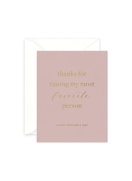 Favorite Person Mother's Day Greeting Card