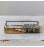 Creative Co-OP Brass and Glass Display Box