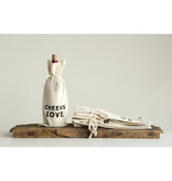 Creative Co-OP Cotton Wine Bag with Saying