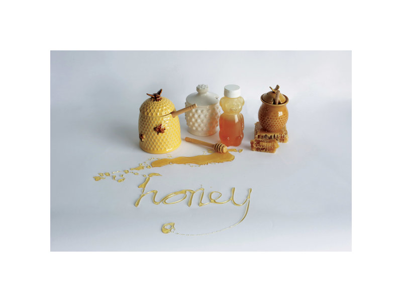 Creative Co-OP Honey Jar with Honey Dipper